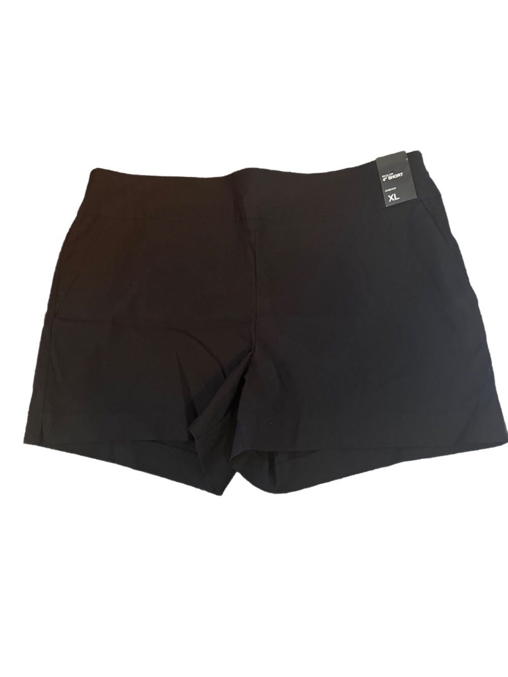 New York & Company Solid Black Pull On Dress Shorts